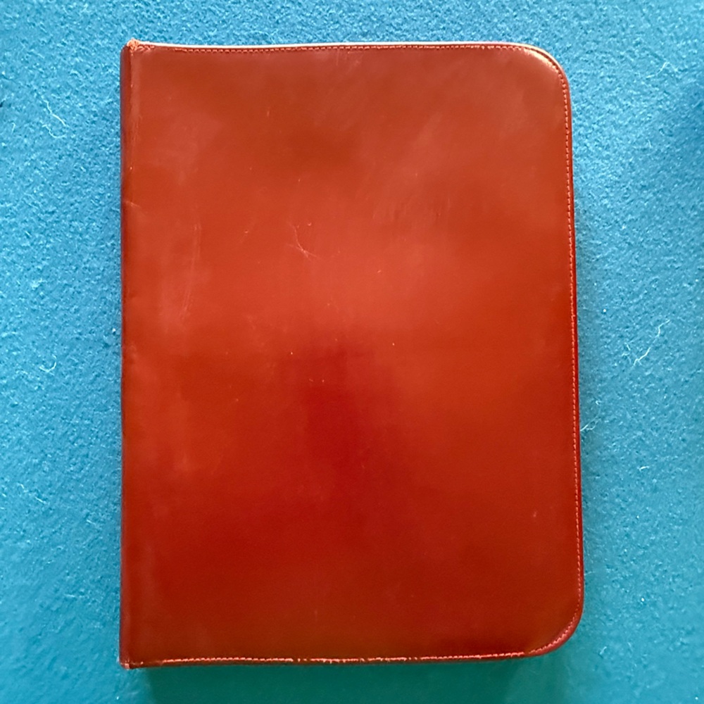 Vintage letter-writing/document zip-up case